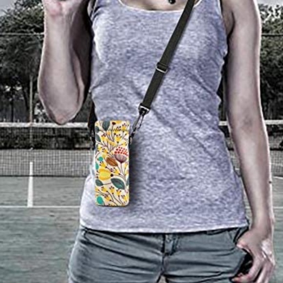 NEW Water Bottle Sling Case Bag Carrier Holder, insulated super cute 🌸 - Picture 4 of 5